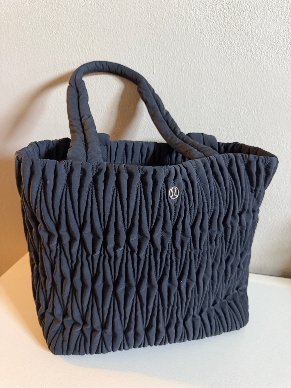 lululemon athletica Navy Ruched Tote